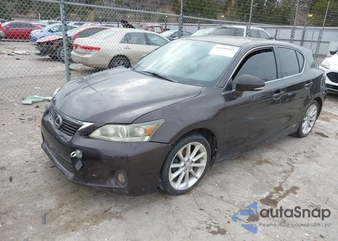 2012 Lexus Ct 200H Premium z USA, uszkodzony, nr VIN JTHKD5BH7C2081633
